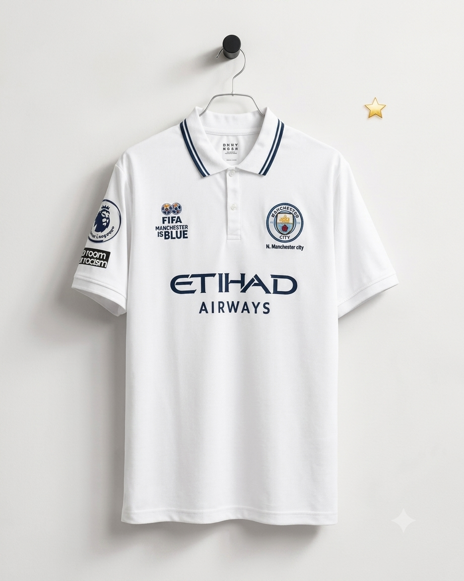 An Original Manchester City white Concept Polo 2026