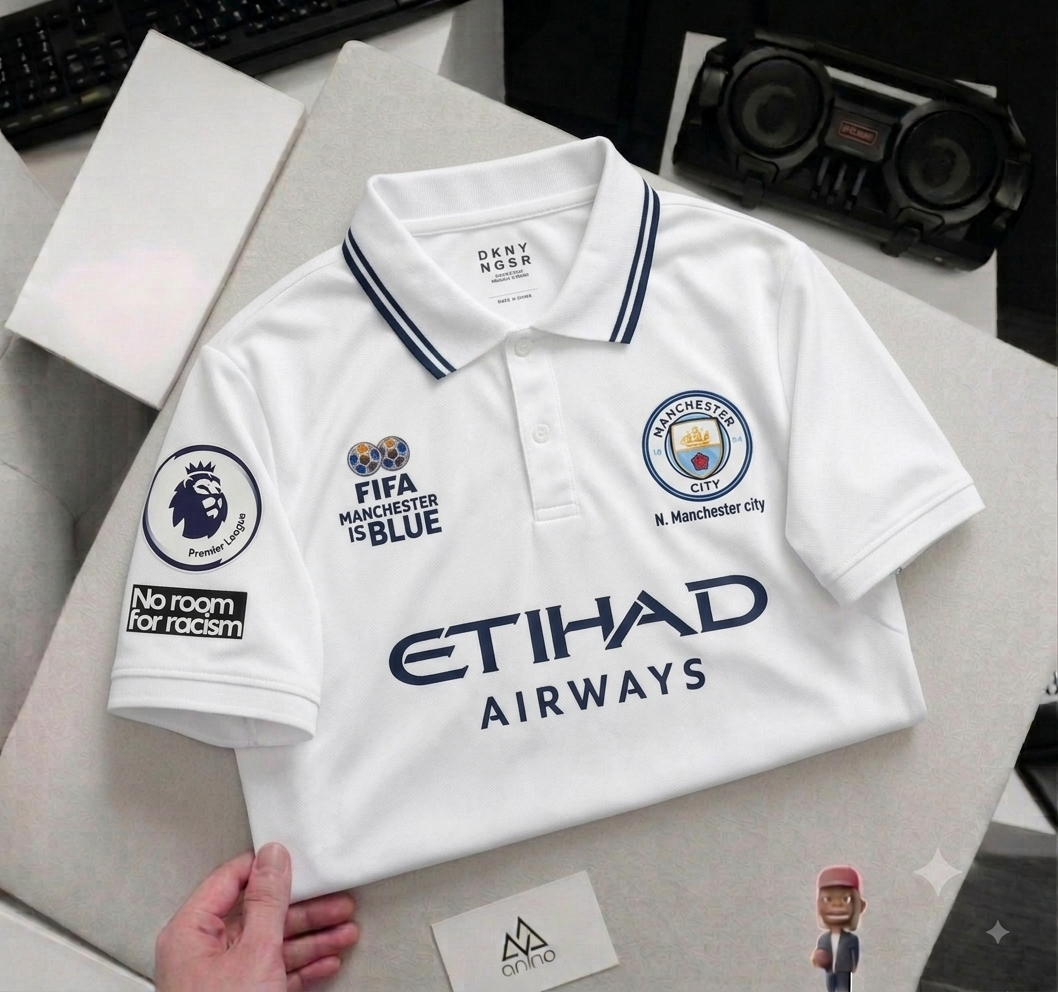 An Original Manchester City white Concept Polo 2026