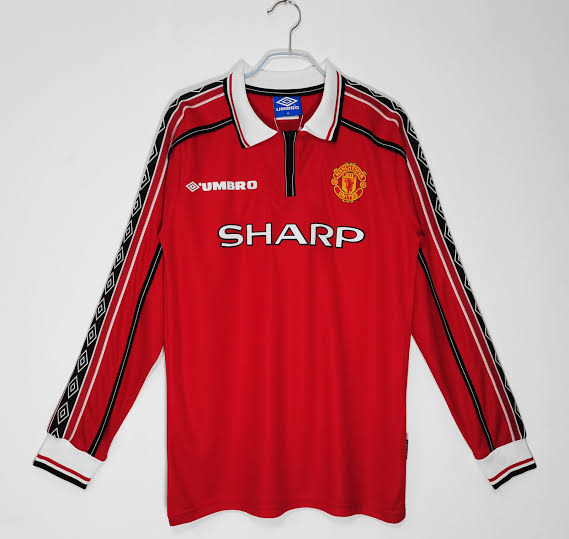 Original Brand New Manchester United Retro Kit 1998 long